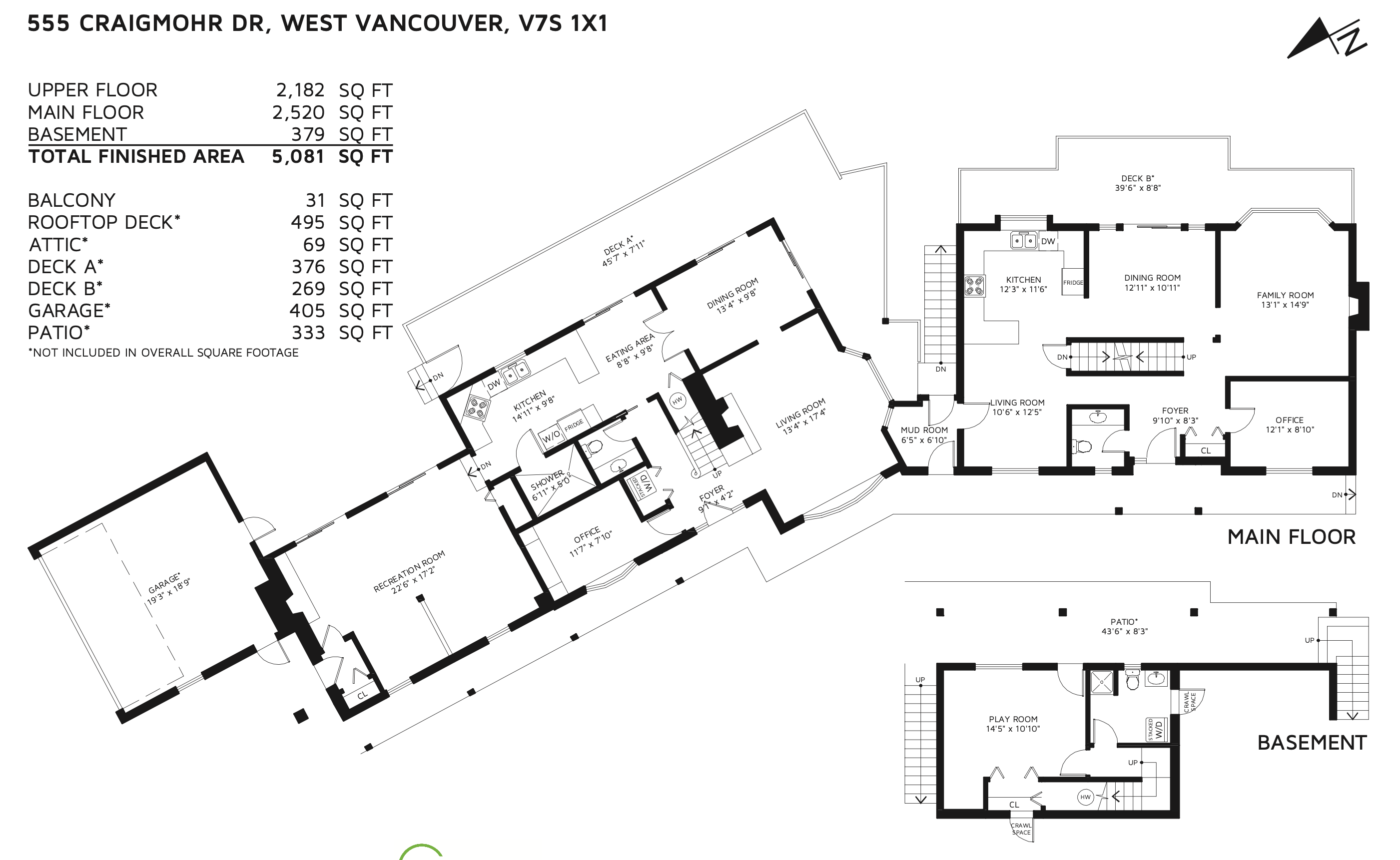 555 Craigmohr Dr - Floor Plan