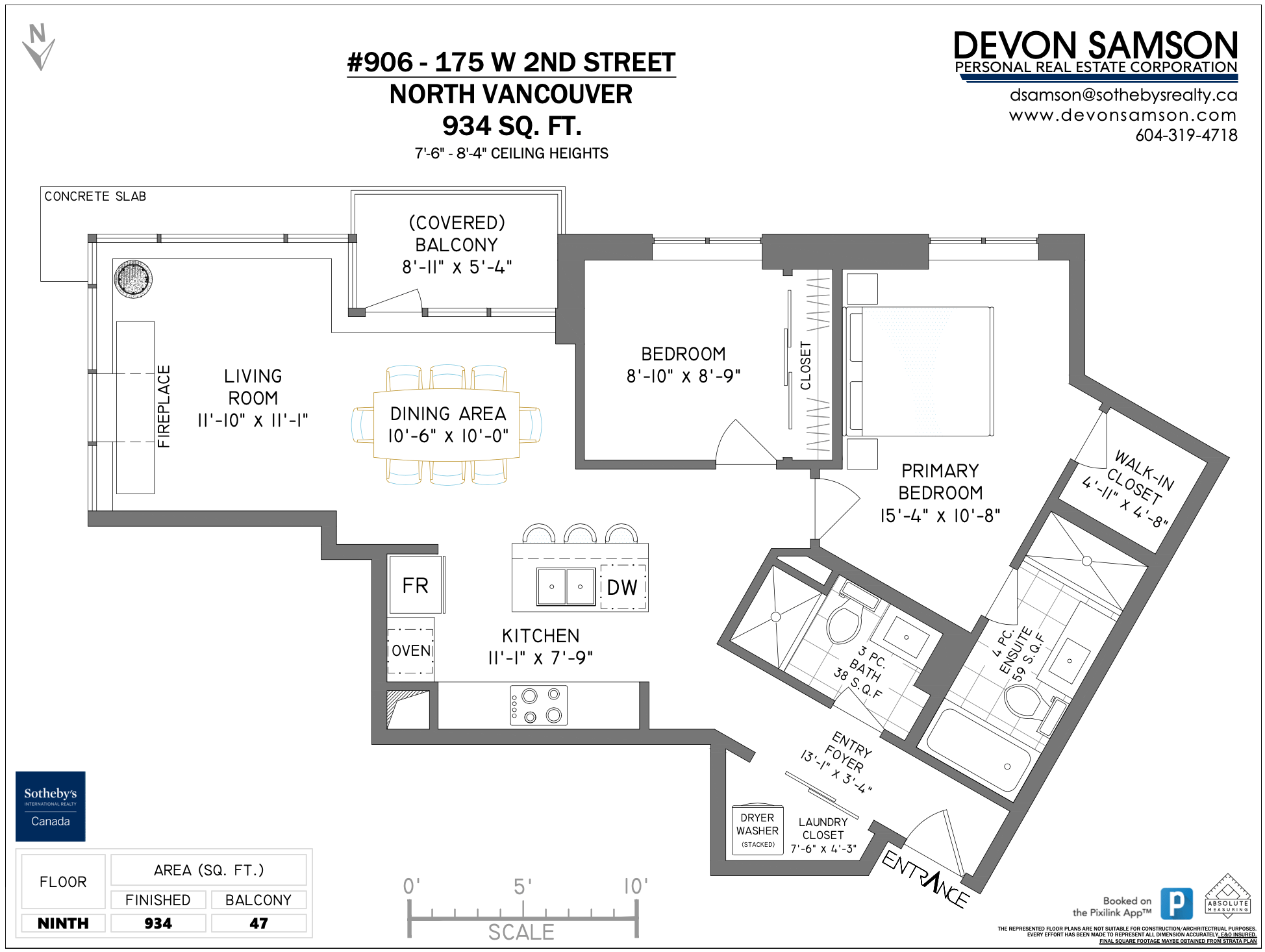 906 175 W 2nd - Floor Plan