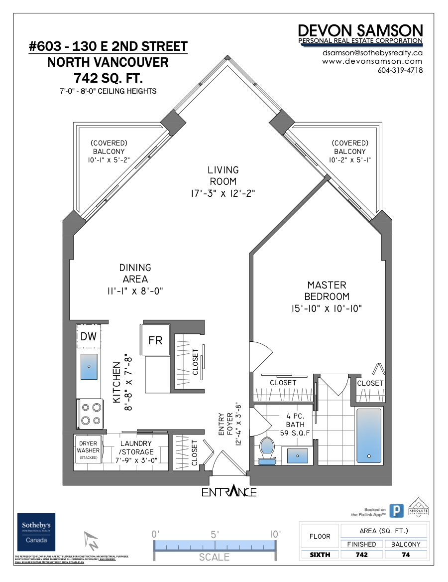 603 130 E 2ND North Vancouver, BC - Floor Plan