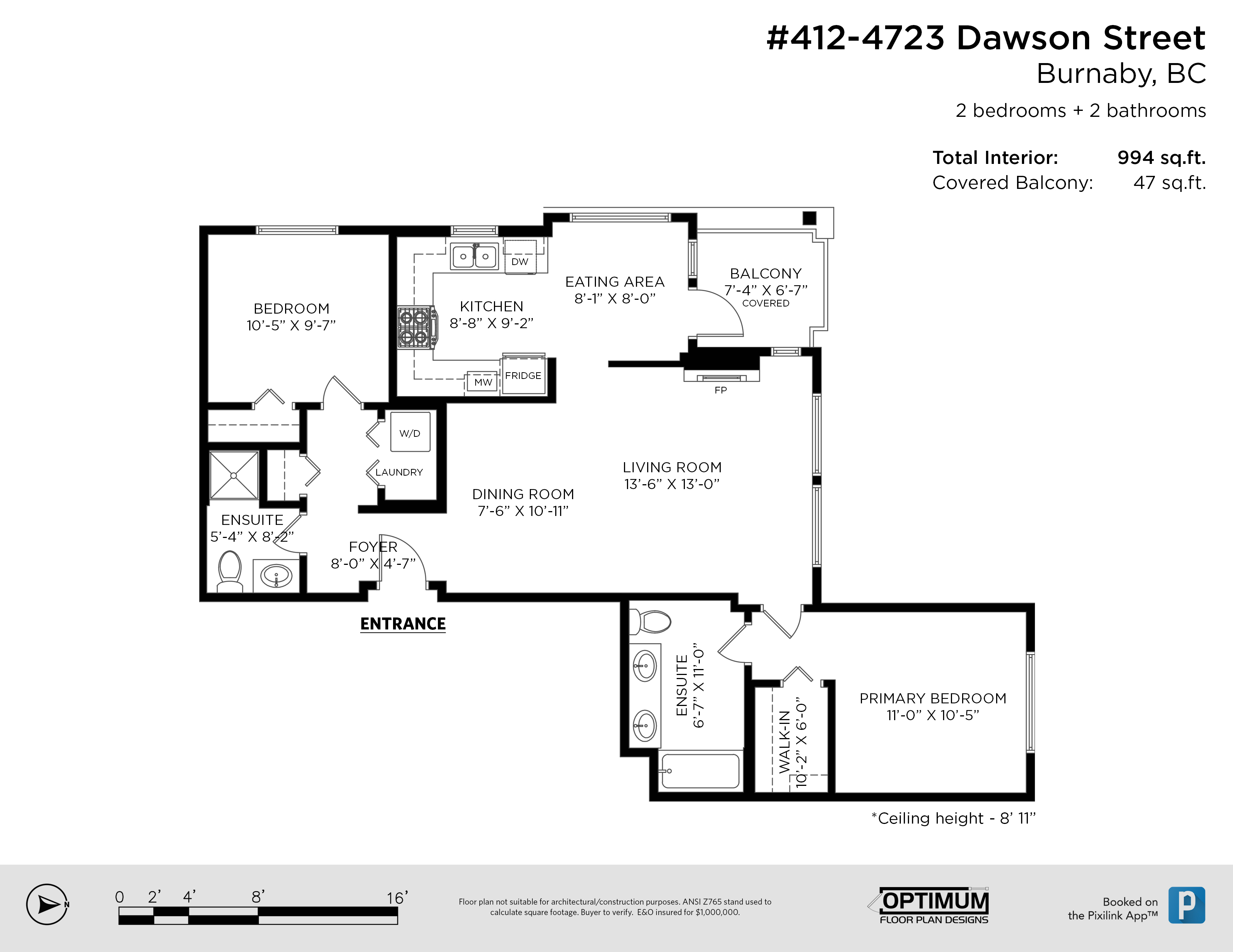 412 4723 Dawson St - Floor Plan
